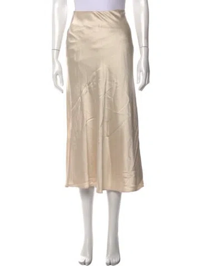 Pre-owned Pixie Market Midi Length Skirt In Neutral