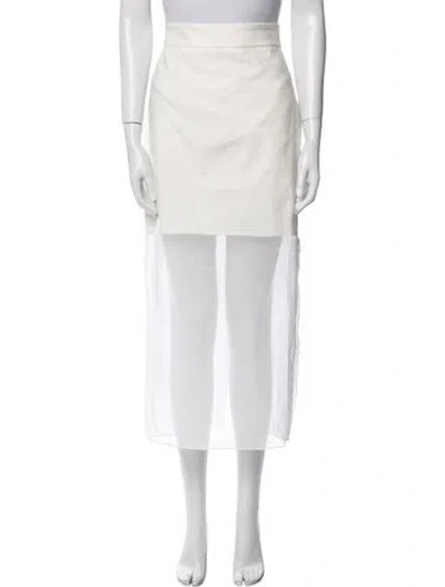 Pre-owned Pixie Market Midi Length Skirt W/ Tags In Neutral