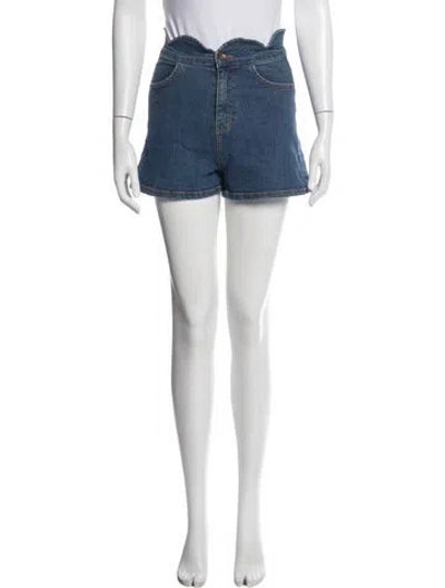 Pre-owned Pixie Market Mini Shorts In Blue