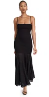 Pixie Market Romane Drop Waist Maxi Dress In Black