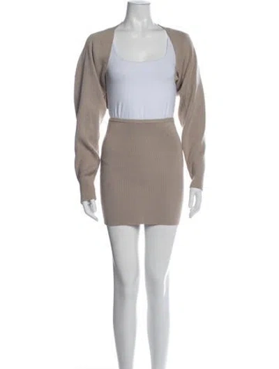 Pre-owned Pixie Market Skirt Set In Neutral
