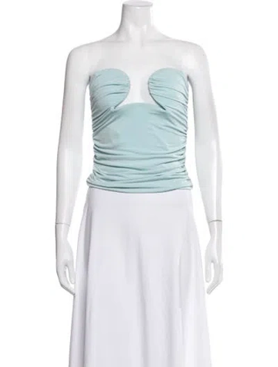 Pre-owned Pixie Market Strapless Crop Top In Pink