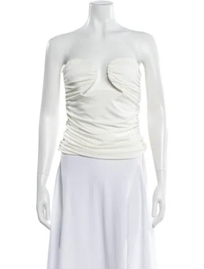Pre-owned Pixie Market Strapless Top In Brown