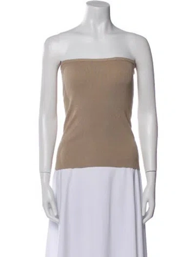 Pre-owned Pixie Market Strapless Top In Neutral