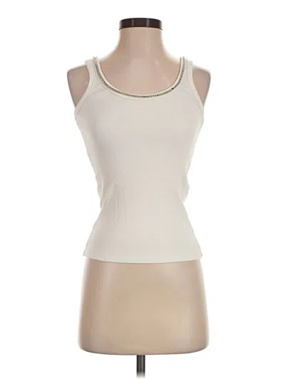Pre-owned Pixie Market Tank Top Ivory Strapless Neckline Tops