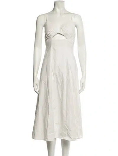 Pre-owned Pixie Market V-neck Midi Length Dress In Pink