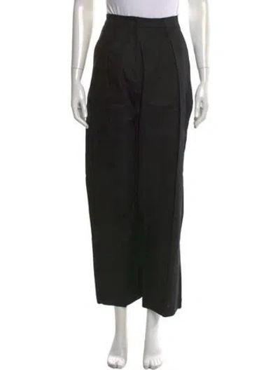 Pre-owned Pixie Market Wide Leg Pants In Black