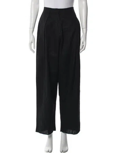 Pre-owned Pixie Market Wide Leg Pants In Black/blue