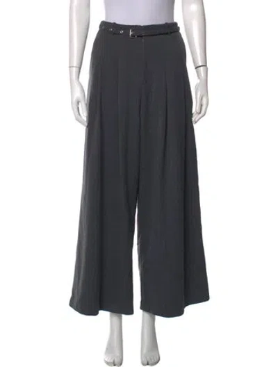 Pre-owned Pixie Market Wide Leg Pants In Grey