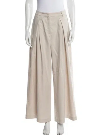 Pre-owned Pixie Market Wide Leg Pants In Neutral