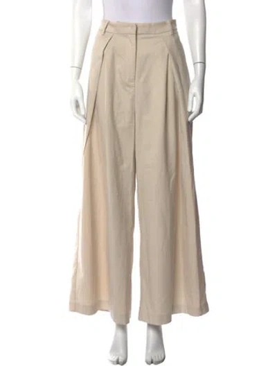 Pre-owned Pixie Market Wide Leg Pants In Neutral