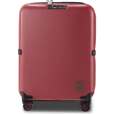 Pixie Mood Collapsible Pebble Carry-on Suitcase In Red