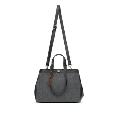 Pixie Mood Jade Tote Bag In Grey Wool