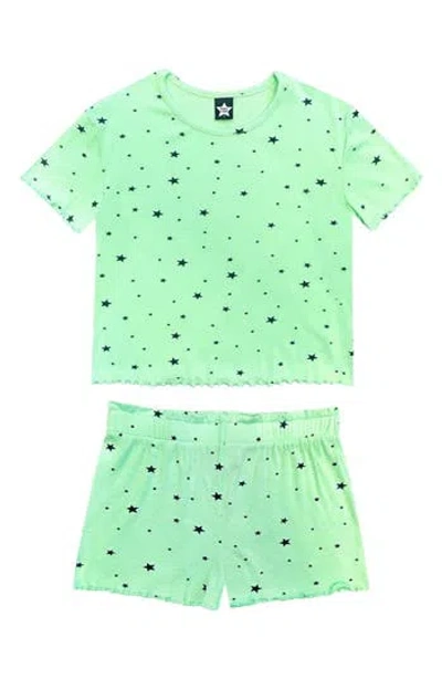 Pixielane Kids' 2-piece Easy Tee & Shorts Set In Green