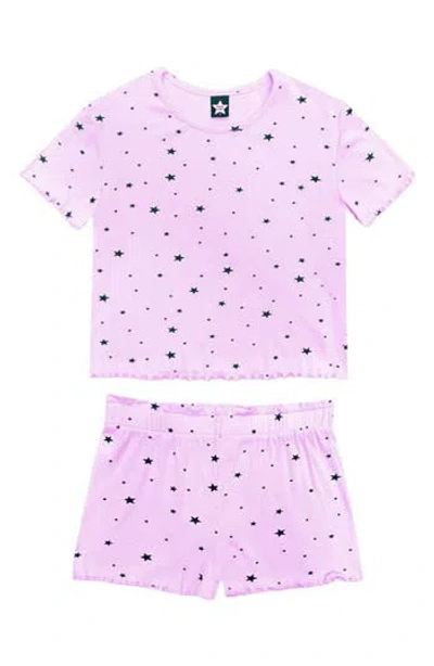 Pixielane Kids' 2-piece Easy Tee & Shorts Set In Pink