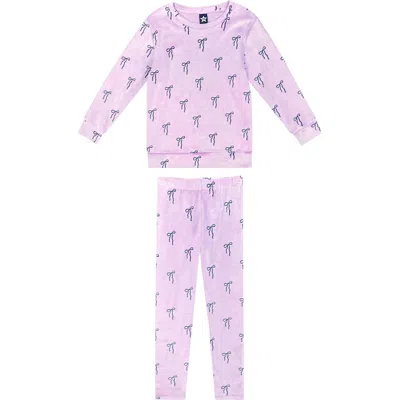 Pixielane Kids' 2-piece Velour Top & Leggings Set In Pink