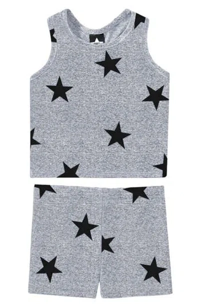 Pixielane Kids' Cropped Tank & Shorts Set In Multi