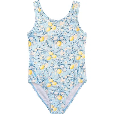Pixielane Kids' Crossback Swimsuit In Blue