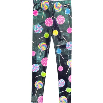 Pixielane Kids' Glitter Shine Leggings In Multi