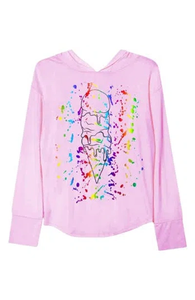 Pixielane Kids' Graphic Hoodie In Pink