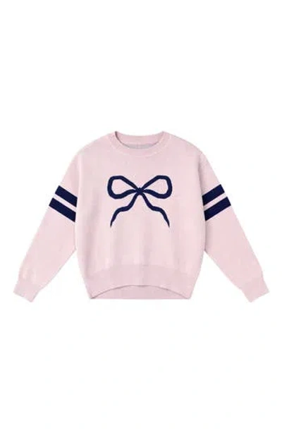 Pixielane Kids' Heart Graphic Sweater In Pink