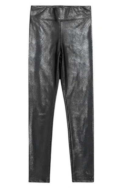 Pixielane Kids' Liquid Mid Rise Leggings In Black