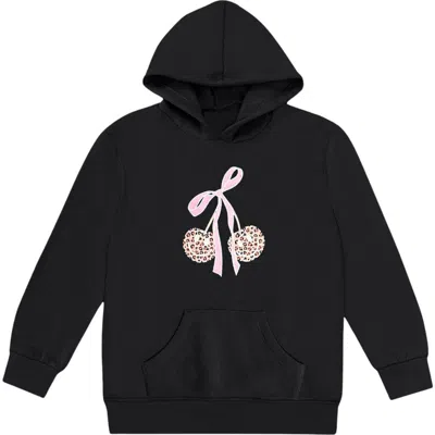 Pixielane Kids' Oversize Zip-up Hoodie In Black