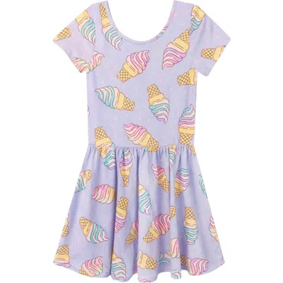 Pixielane Kids' Short Sleeve Be Happy Dress In Multi