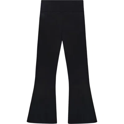 Pixielane Kids' Soft Luxe Flare Leggings In Black