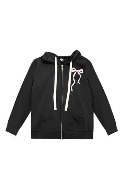 Pixielane Kids' Soft Zip Hoodie In Black