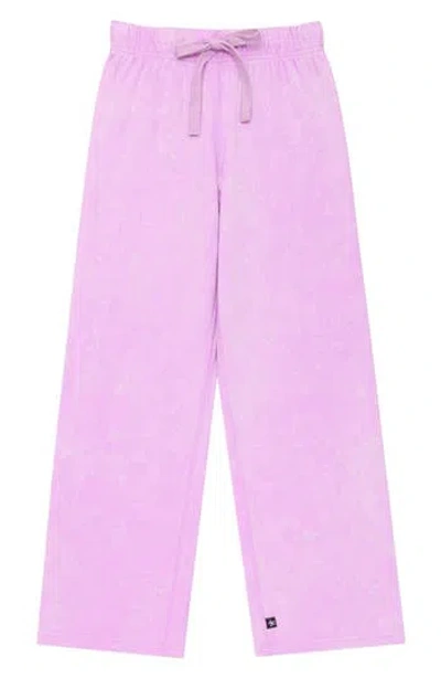 Pixielane Kids' Washed Wide Leg Pants In Pink