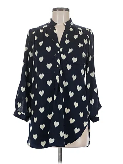 Pre-owned Pixley 3/4 Sleeve Blouse In Blue