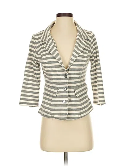 Pre-owned Pixley Blazer Jacket In Gray