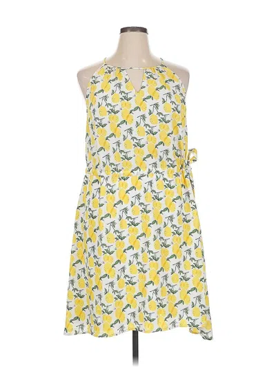 Pre-owned Pixley Casual Dress In Yellow