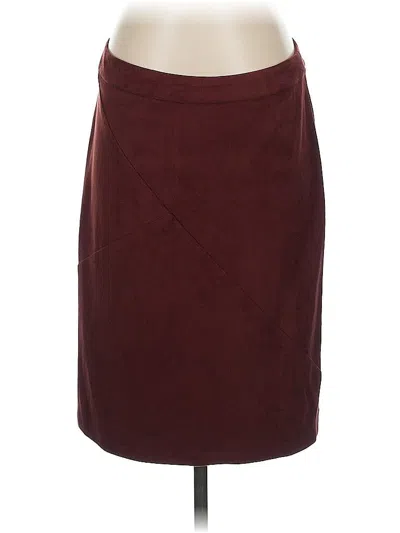 Pre-owned Pixley Formal Skirt In Burgundy