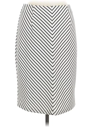 Pre-owned Pixley Formal Skirt In White
