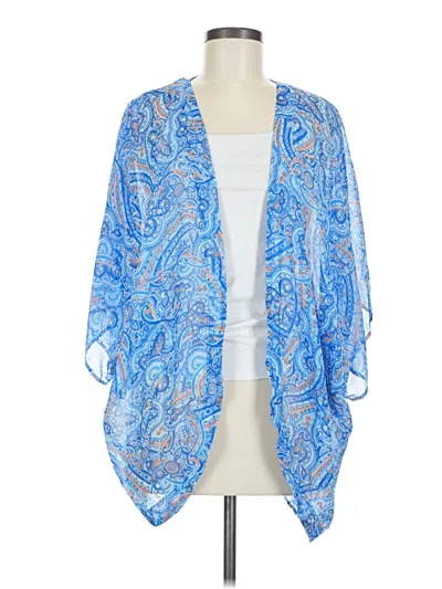 Pre-owned Pixley Kimono In Blue