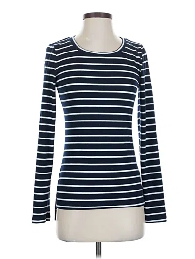 Pre-owned Pixley Long Sleeve Top Blue Boatneck Tops