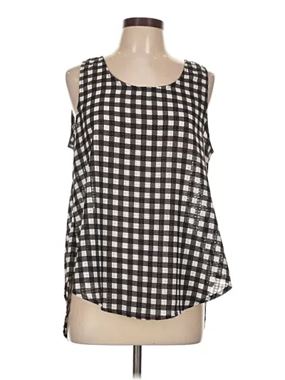 Pre-owned Pixley Sleeveless Blouse In Black