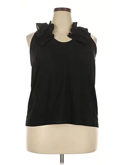 Pre-owned Pixley Sleeveless Blouse In Black
