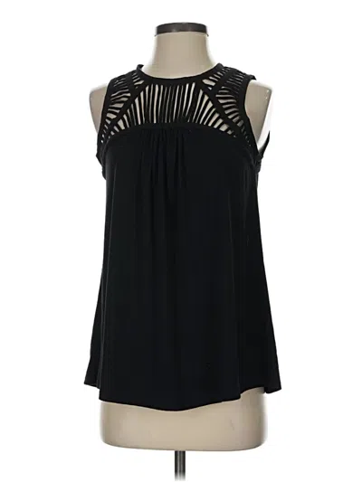 Pre-owned Pixley Sleeveless Blouse In Black
