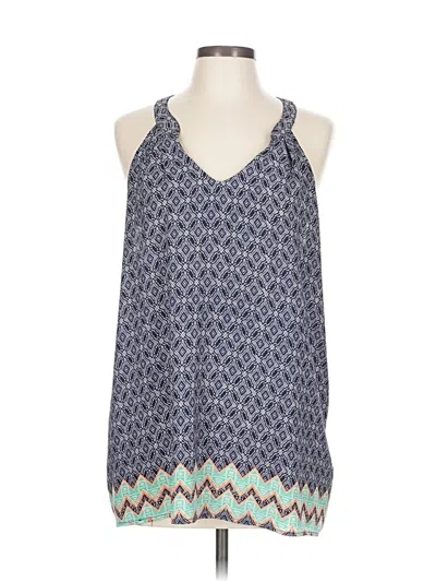 Pre-owned Pixley Sleeveless Blouse In Blue