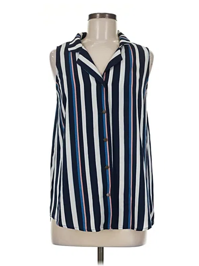 Pre-owned Pixley Sleeveless Blouse In Blue