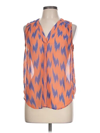 Pre-owned Pixley Sleeveless Blouse In Orange