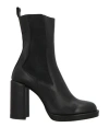 Pixy Woman Ankle Boots Black Size 9 Leather