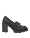 Pixy Woman Loafers Black Size 8 Leather In Black