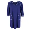 Pj Couture Patchwork Notch Collar Pajamas In Blue
