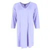 Pj Couture Women's Large Flower Pajama Sleep Shirt In Purple