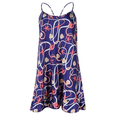Pj Couture Women's Nautical Cami Chemise In Blue
