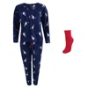 Pj Couture Women's Polar Bear Henley And Jogger Sleep Set In Multi